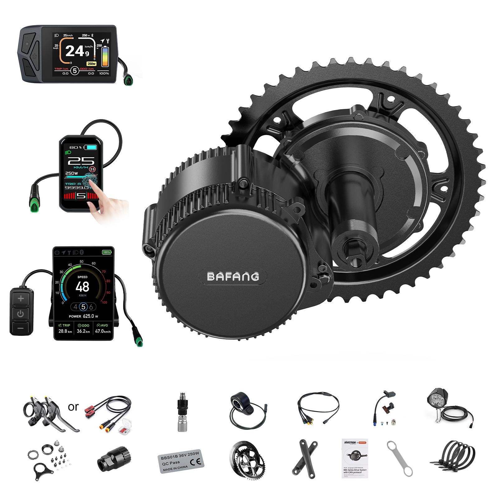 Central Motor Kit With Torque Sensor 500W - [Dostawa lokalna w USA] Silnik Bafang