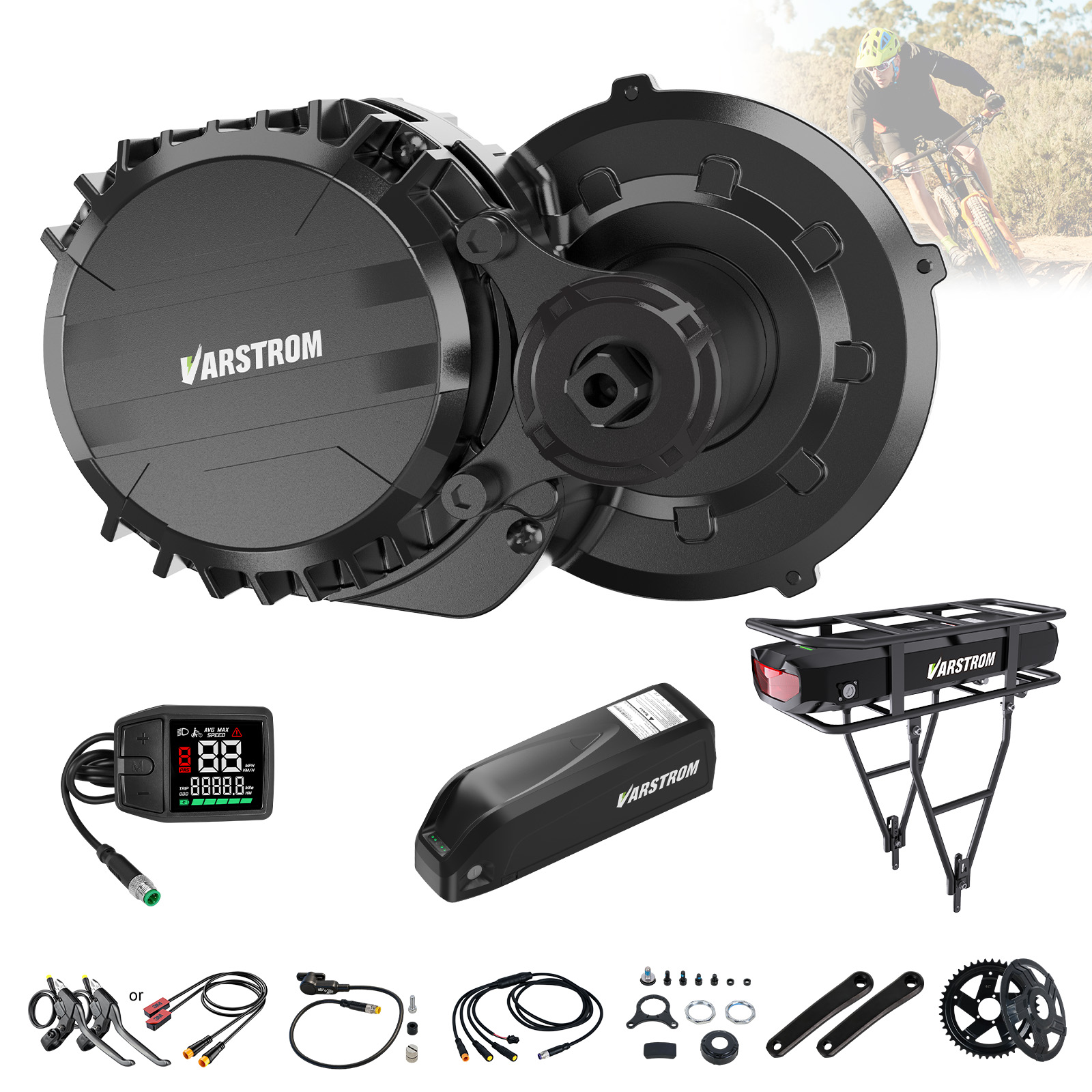 Side Hung Mid Drive Motor Kit - Zestaw silnika centralnego Varstrom 750W z