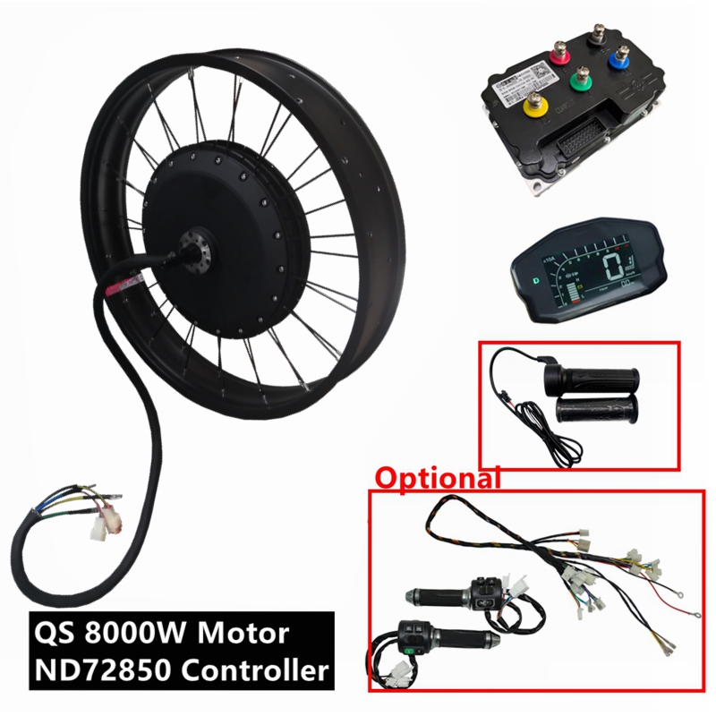 Zestaw do ebike'a NBpower/QS27 – 72V 8000W Brushless Hub Motor recenzja i cena