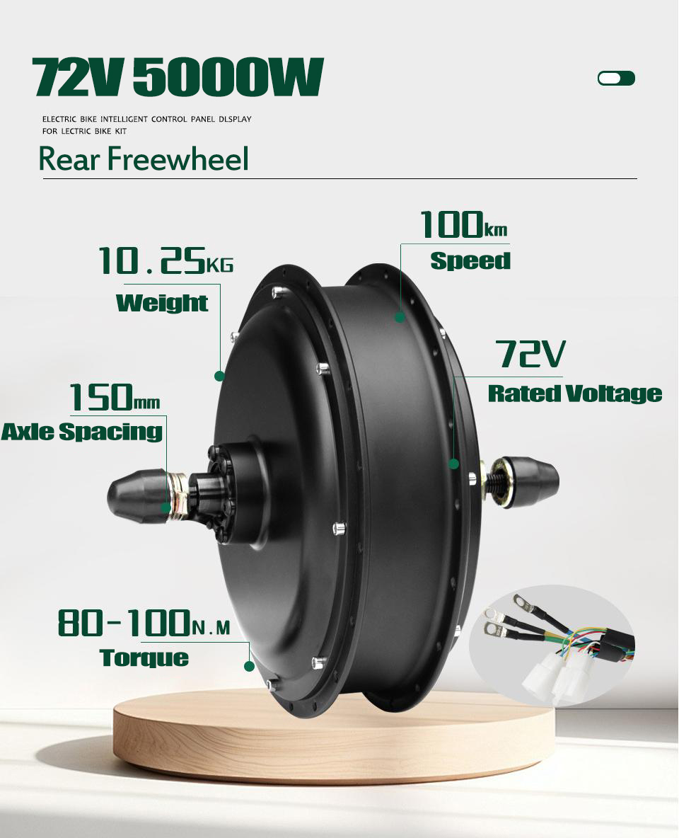 Nowy zestaw do konwersji rower – 5000W Hub Motor Kit 72V recenzja i cena