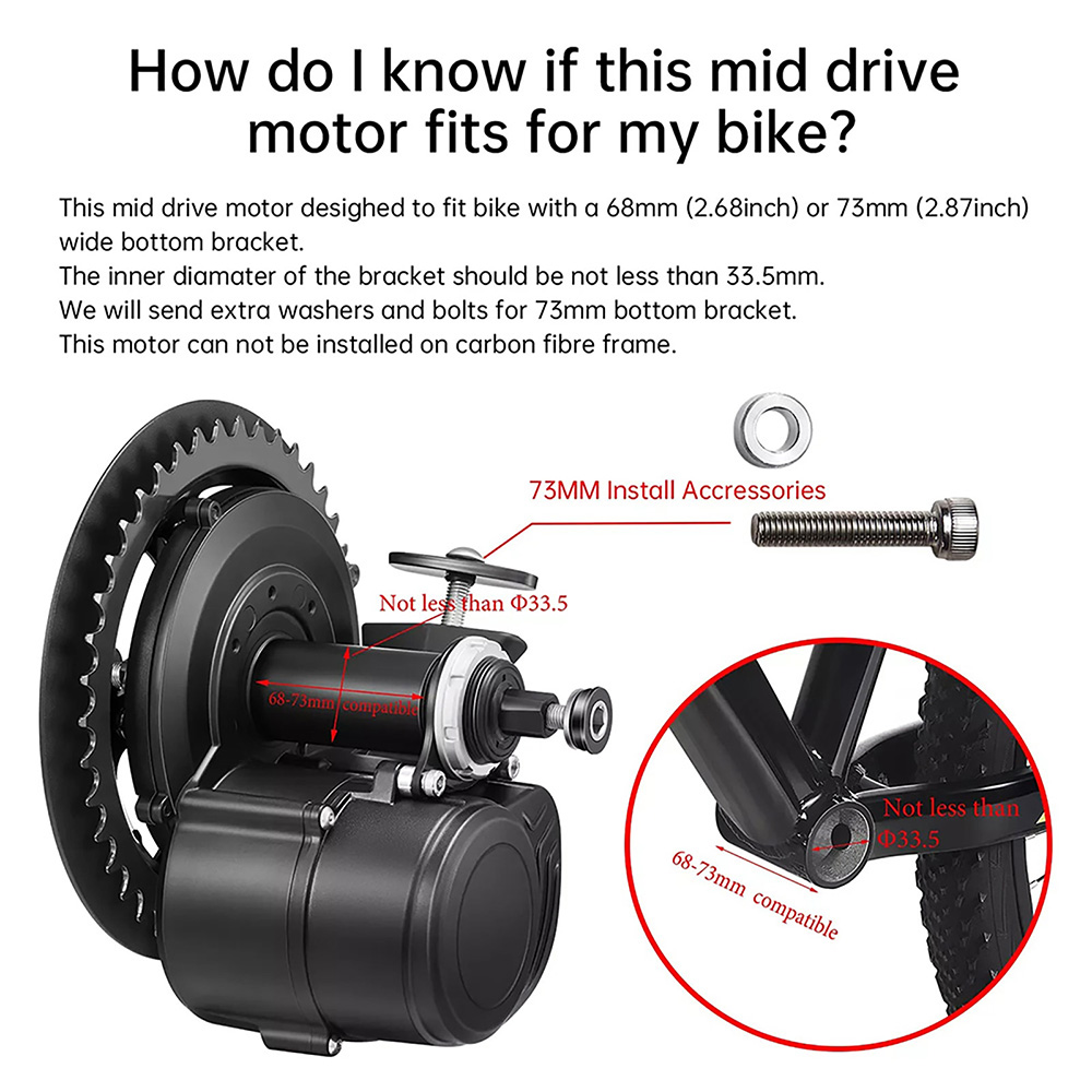 Zestaw silnika centralnego Ton – Torque Sensor Mid Drive Motor Kit recenzja i cena