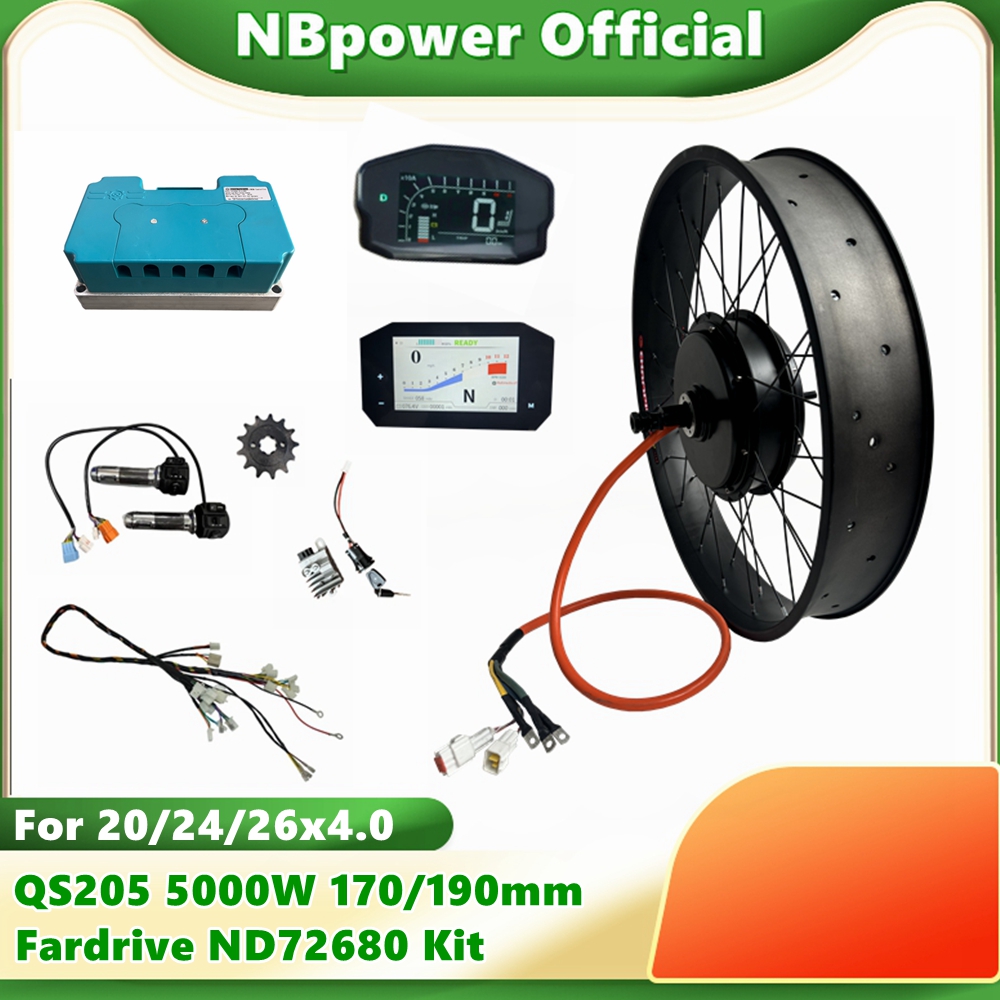 NBpower QS205 72V 5000W 170/19 – 5000W Hub Motor Kit 72V recenzja i cena