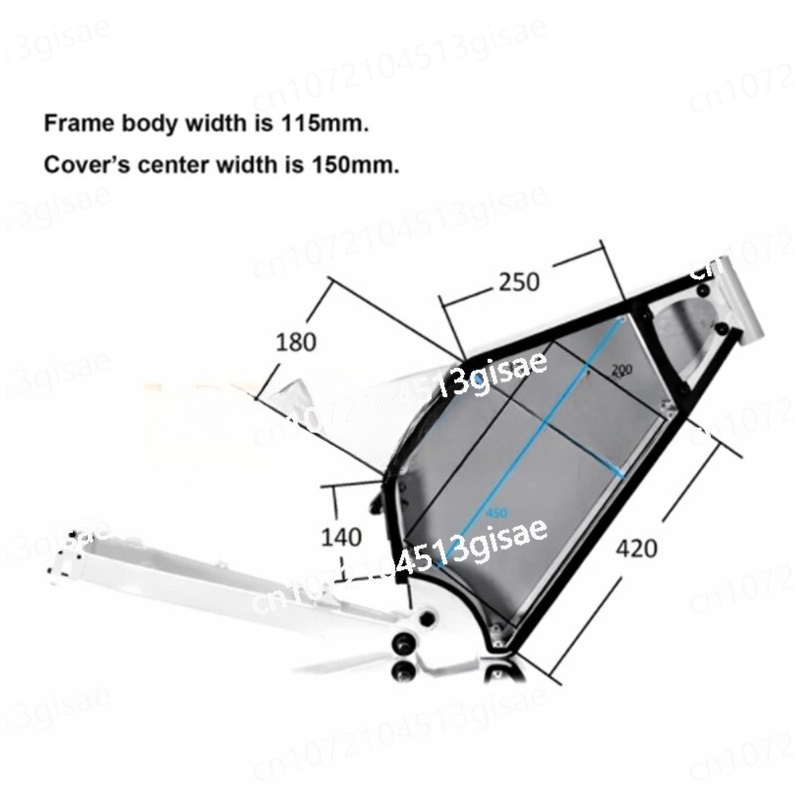Rama do roweru elektrycznego z – 3000W Stealth Bomber Motor recenzja i cena