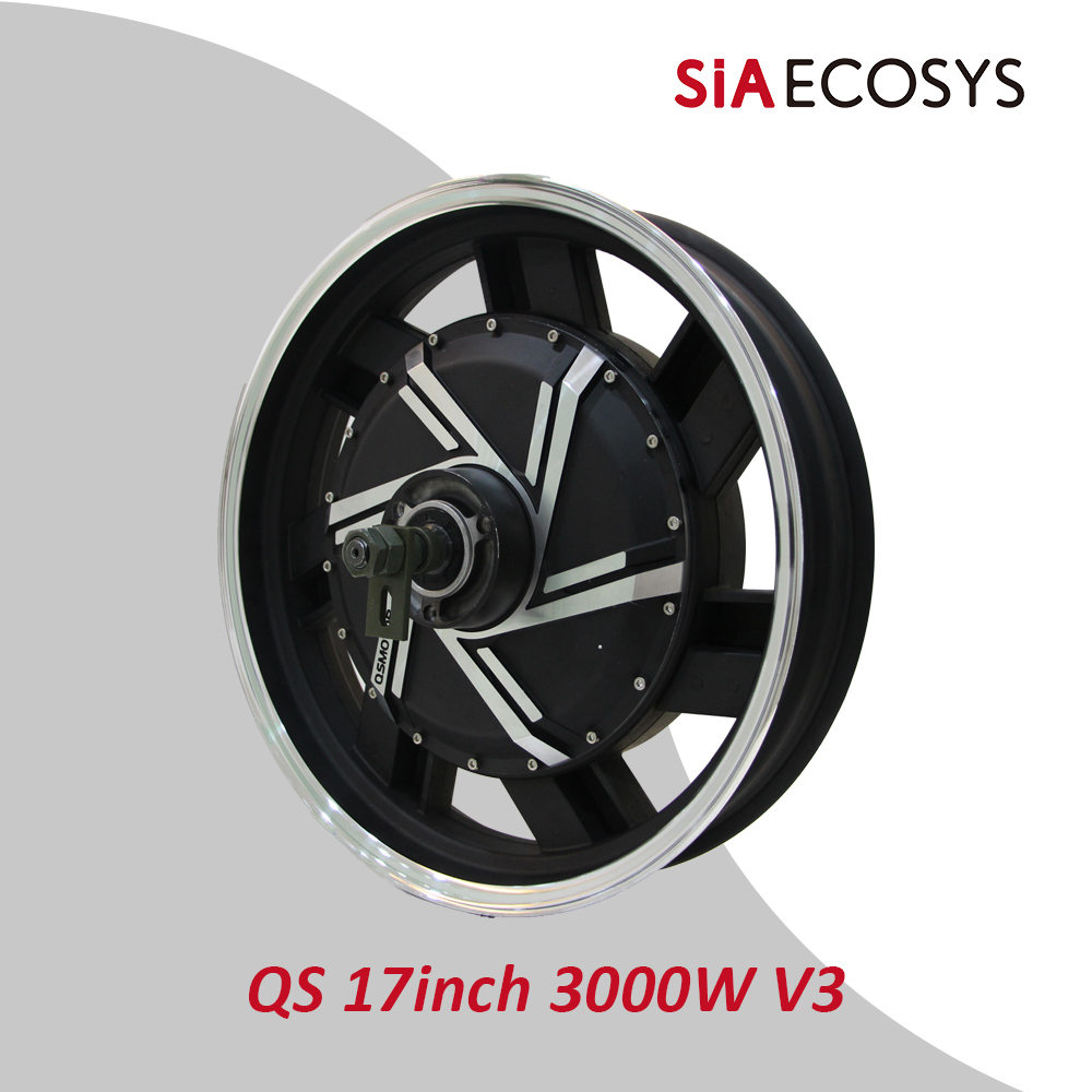 QSMOTOR QS273 17-calowy 3000W  – 17 Inch Motorcycle Rim Hub Motor 72V recenzja i cena
